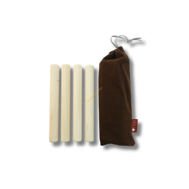 Claves naturalny buk CL10 kpl x2 + woreczek