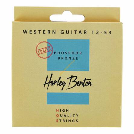 Struny do gitary akustycznej Harley Benton HQS WE 12-53 PB Coated