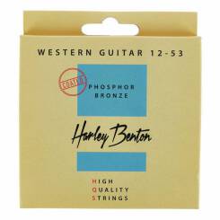 Struny do gitary akustycznej Harley Benton HQS WE 12-53 PB Coated