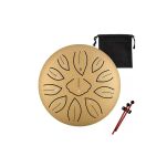 Tongue Drum mini ginkgo biloba drum 6'' 11 ton Hluru-wangyou TWG11-6-złoty - 2
