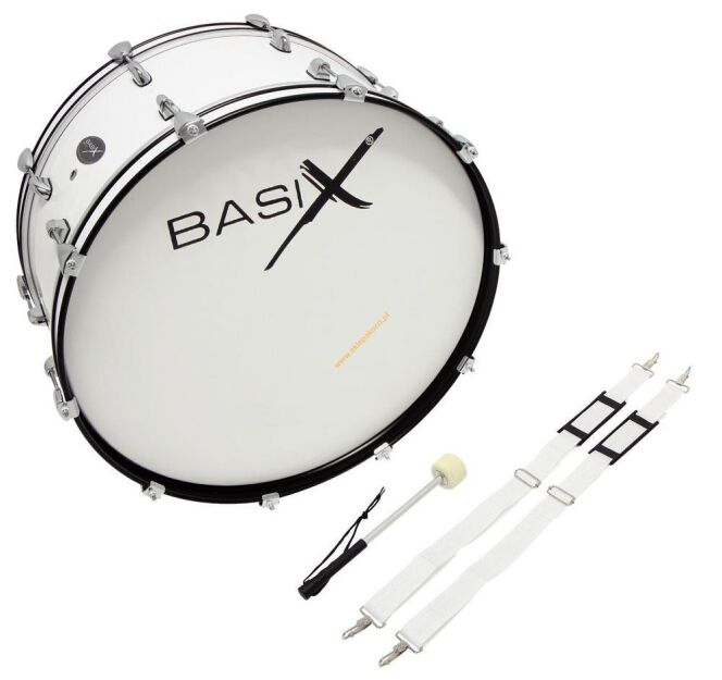Bęben marszowy basowy 24'' x 12'' pałka+szelki CHESTER / Basix