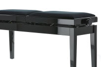Ława do pianina podwójna Deluxe Double Czarny wysoki połysk GEWA - 8
