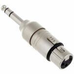 Wtyk XLR F - Jack 6,3 stereo NA3FP - 2