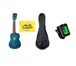 Zestaw Ukulele Harley Benton UK-12 Stain Ash Blue + tuner