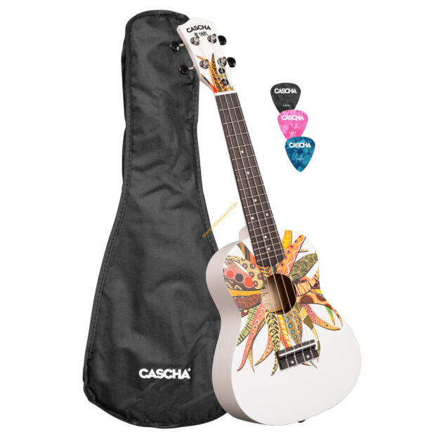 Ukulele koncertowe Cascha Linden Dreamcatcher z pokrowcem