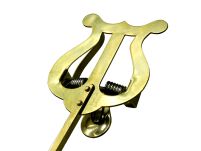 Lirka Uniwersalna WYGIĘTA RMB mała 1 dociska. mosiądz 16cm - 3