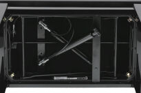 Ława do pianina Deluxe Autolift Vinyl Czarny wysoki połysk Siedzisko czarne GEWA - 2