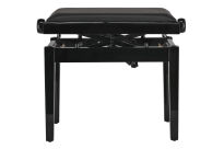 Ława do pianina Deluxe Autolift Vinyl Czarny wysoki połysk Siedzisko czarne GEWA - 5