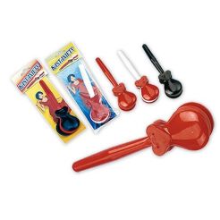 Kastaniety Kolorowe Zabawka rytmiczna 17cm SUPER!