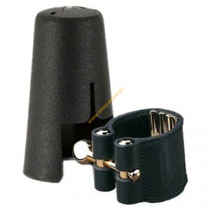 Ligaturka do saksofonu tenorowego VANDOREN Skóra PC ochraniacz plastikowy