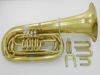 Tuba Bb Amati ABB-481 Futerał + Ustnik Po przeglądzie DR26-066 - 18