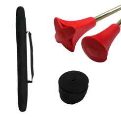 Pałka Mażoretkowa Czerwona - Zestaw