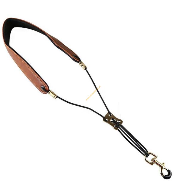 Pas do saksofonu altowego Jeremi F-10 brązowy