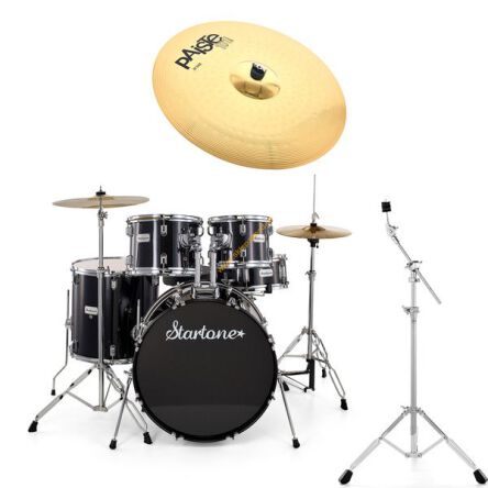 Perkusja zestaw perkusyjny Startone Star Drum Set Std. Bundle BK