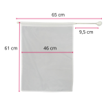 Flaga mażoretkowa BELTI FMT3 Z1 czarna 65 cm (46 x 61) - 5