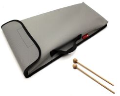 POKROWIEC NA DZWONKI CHROMATYCZNE CYMBAŁKI PD46 + 2 pałeczki drewniane BELTI szary