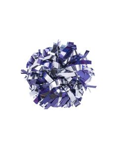 Pompon Holographic MIX PURPLE&METALLIC SILVER fioletowo-srebrny 35 cm (6")