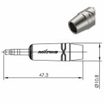 Wtyk Jack 3.5mm stereo RMJ3PP-65-NN - 2