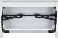 Ława do pianina Deluxe Vinyl Biały mat Siedzisko białe GEWA - 2