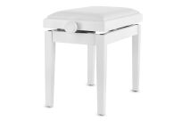 Ława do pianina Deluxe Vinyl Biały mat Siedzisko białe GEWA - 10