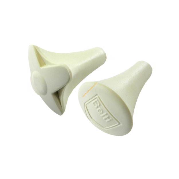 Para główek do pałki mażoretkowej BELTI GP1 białe