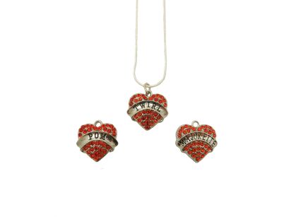 Biżuteria ZORKA Naszyjnik dla mażoretki - Zestaw Czerwony