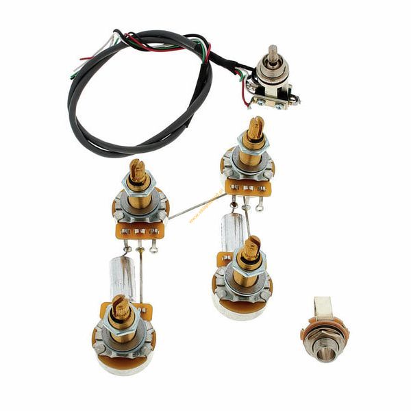 Zestaw wymienny elektroniki z okablowaniem do gitary elektrycznej typu SC Mojotone SC Long Shaft Prewired Harness