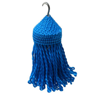 Chwosty pompony ręcznie robione P8 jasny błękitny