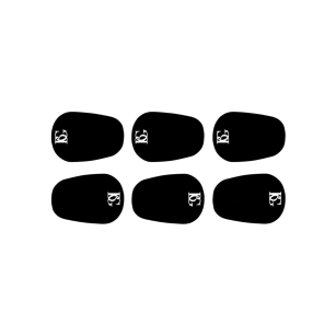 Guma na ustnik BG A10S 0.8mm mała czarna small (6szt.)