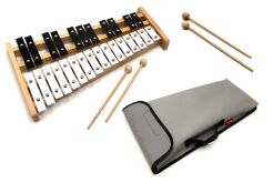 Dzwonki Chromatyczne 27-tonowe cymbałki + POKROWIEC SZARY + 4 pałki