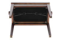 Ława do pianina Deluxe Ciemny orzech matowy Siedzisko czarne GEWA - 6