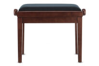 Ława do pianina Deluxe Ciemny orzech matowy Siedzisko czarne GEWA - 8