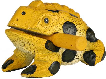 Guiro żabka AFROTON AFR739B 20cm żółta