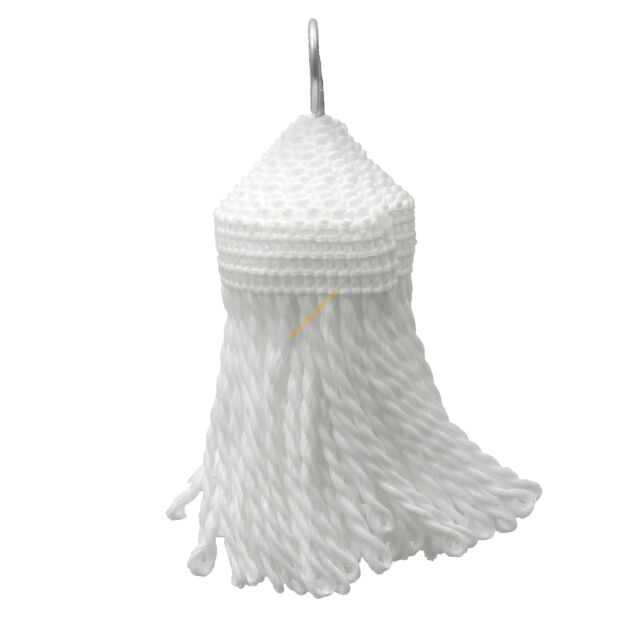 Chwosty pompony ręcznie robione P1 biały