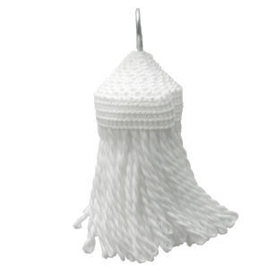 Chwosty pompony ręcznie robione P1 biały