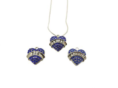 Biżuteria ZORKA Naszyjnik dla mażoretki - Zestaw Niebieski