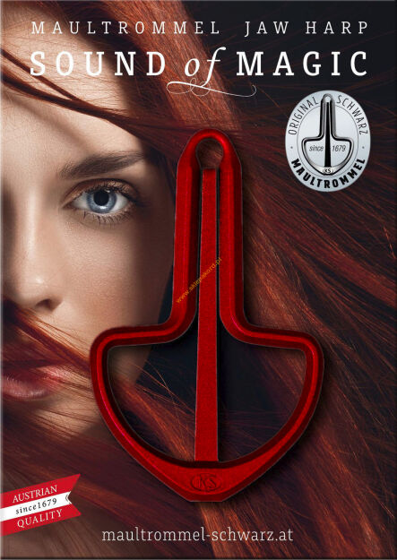 DRUMLA Instrument ludowy FUN HARP Nr12 Czerwony