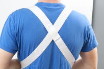 Szelki do bębna marszowego białe BM4B BELTI - 6