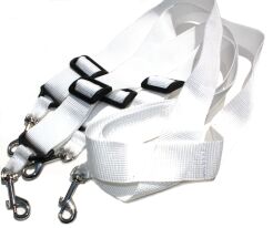 Szelki do bębna marszowego białe BM4B BELTI