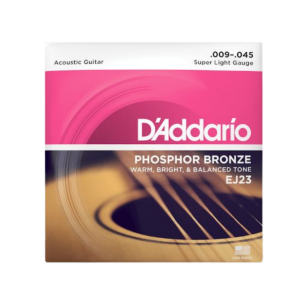 Struny do gitary akustycznej  D'Addario EJ23 Phosphor Bronze Super Light 09-45