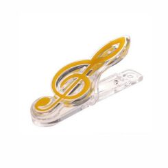 Klips do papieru CLIP CLEF klucz Żółty