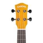 Ukulele koncertowe Cascha Linden Yellow z pokrowcem - 6