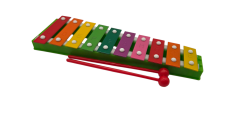 Dzwonki Cymbałki 10 tonowe kolorowe sztabki, pałki