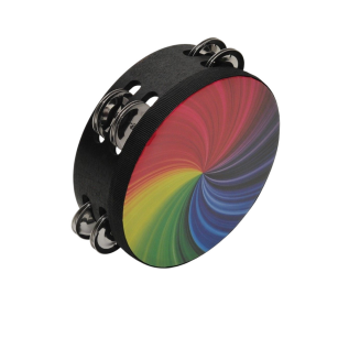 TAMBURYN 6" TĘCZA BK drewno