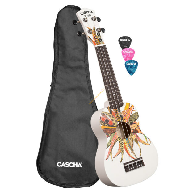 Ukulele sopranowe Cascha Linden Dreamcatcher z pokrowcem