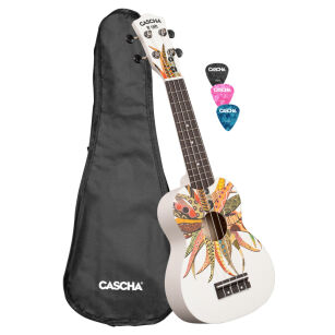Ukulele sopranowe Cascha Linden Dreamcatcher z pokrowcem