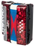 Akordeon klawiszowy Latone AccordiStar czerwony - 2