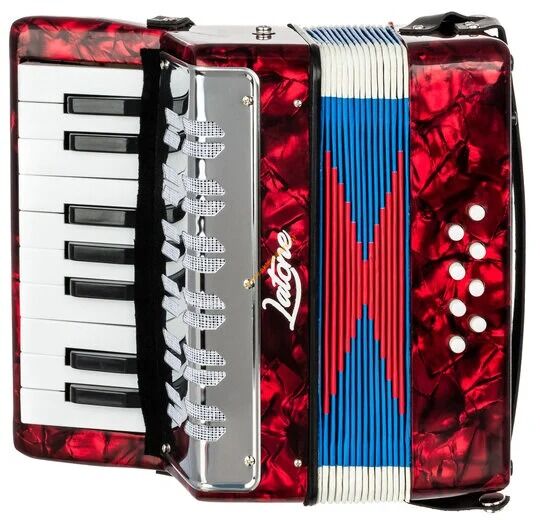 Akordeon klawiszowy Latone AccordiStar czerwony