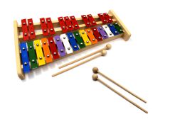 Dzwonki Chromatyczne 27-tonowe kolorowe + 4 pałki