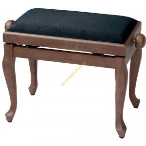 Ława do pianina Deluxe Classic Drzewo orzechowe mat Powłoka, czarny GEWA